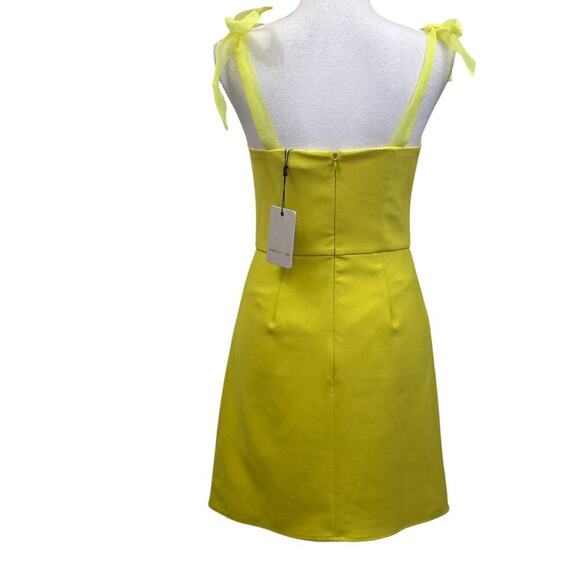 Adelyn Rae Gia Ribbon Strap dress, small, yellow, NWT, bright, summer party - Picture 3 of 7